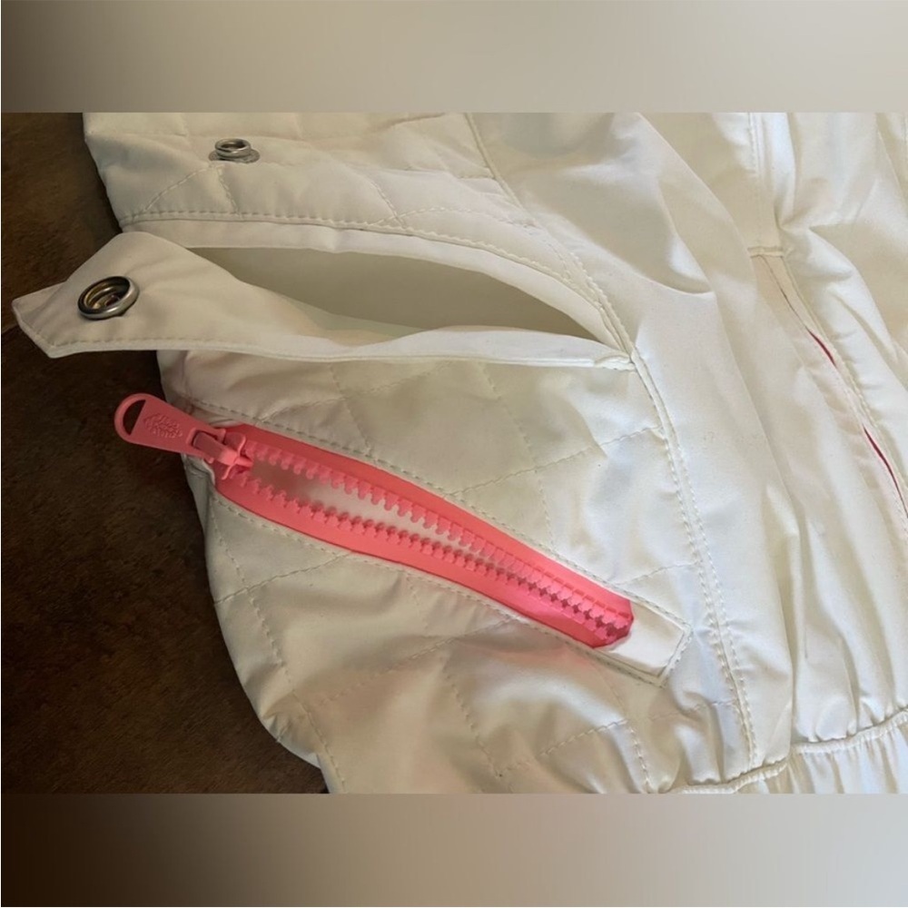 NEW FP Movement All Prepped Ski Suit Snowsuit Snow Bib White Pink Size L $698 - Picture 7 of 13